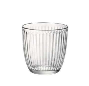 Bormioli Rocco 線條玫瑰色水杯-290ml-共兩色