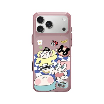 iPhone 17 Pro Max Clear (相機按鈕) 晶醺玫 - 鹿人 Twodeerman - 草地野餐小隊