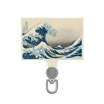 【品牌聯名】葛飾北齋神奈川沖浪裏旋轉手機掛片/夾片