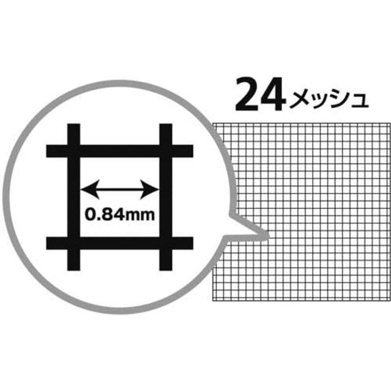 ダイオ化成 防虫網 ダイオネットP 2424 91cmX30m ブラック