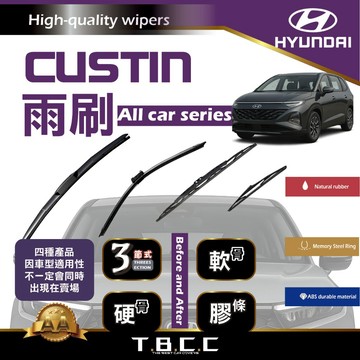 『台灣現貨 免運』🔴Hyundai Custin🔴專車專用 AA級 雨刷 軟骨雨刷 後雨刷 鍍膜 耐磨ACW23