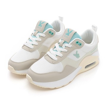 ⚡快閃ON SALE｜PLAYBOY Bubblegum 抗震氣墊休閒鞋 -白杏(PY0658)