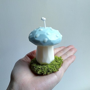 Mushroom 蘑菇 全人手切割 天然大豆香氛蠟燭 | 創意 生日禮物