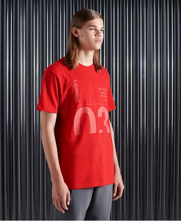 Superdry Men's Men's Core Logo Transit T-Shirt Red / Rouge Red - Size: XS
