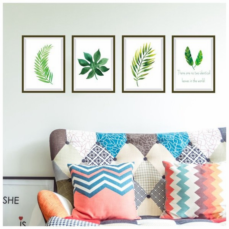 ウォールステッカー ウォールシール 植物 葉っぱ ボタニカル 癒し 自然 ポスター風 壁シール 壁紙シール 壁面装飾 壁装飾 室内装飾 インテリア D 通販 Lineポイント最大0 5 Get Lineショッピング