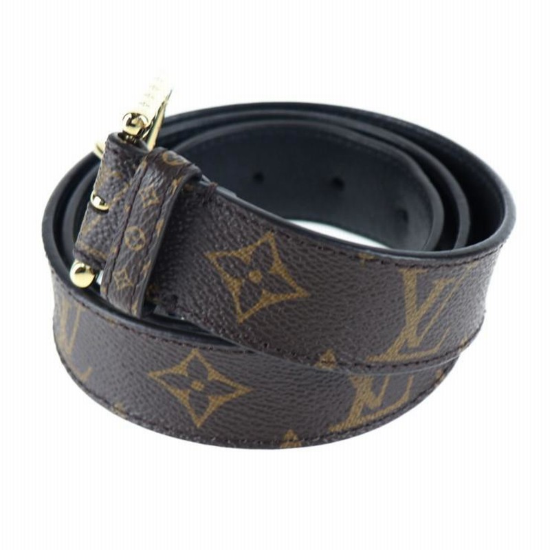 LOUIS VUITTON ブラウンレザーベルト LB 0061