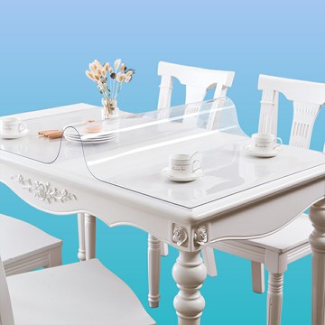 無味軟玻璃塑料PVC桌布防水防燙防油免洗餐桌墊透明茶幾墊水晶板