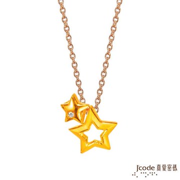 Jcode真愛密碼 星晴黃金/水晶墜子 送項鍊