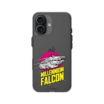 iPhone 17 Clear (相機按鈕) 酷墨灰 - 迪士尼-星際大戰 Star Wars - 千年鷹-美式復古