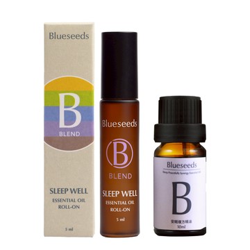 【一夜好眠】安眠加強複方精油組 (安眠複方精油滴瓶10ml+舒眠複方精油滾珠5ml)