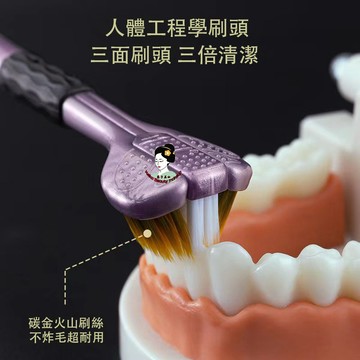 🔥抖音爆品 新款禮盒裝 牙刷 牙齒清潔 護理 三頭包裹  3D立體牙刷 三面牙刷 0死角牙刷 成人牙刷 螺旋絲三面牙刷