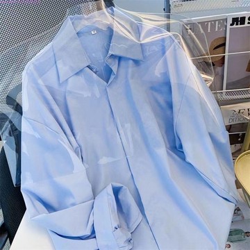 悅裳💎台灣免運💎《下单》白色長袖襯衫女內搭外穿韓版襯衫設計感小眾韓風chic上衣外套百搭韓風女裝設計感女裝專櫃女