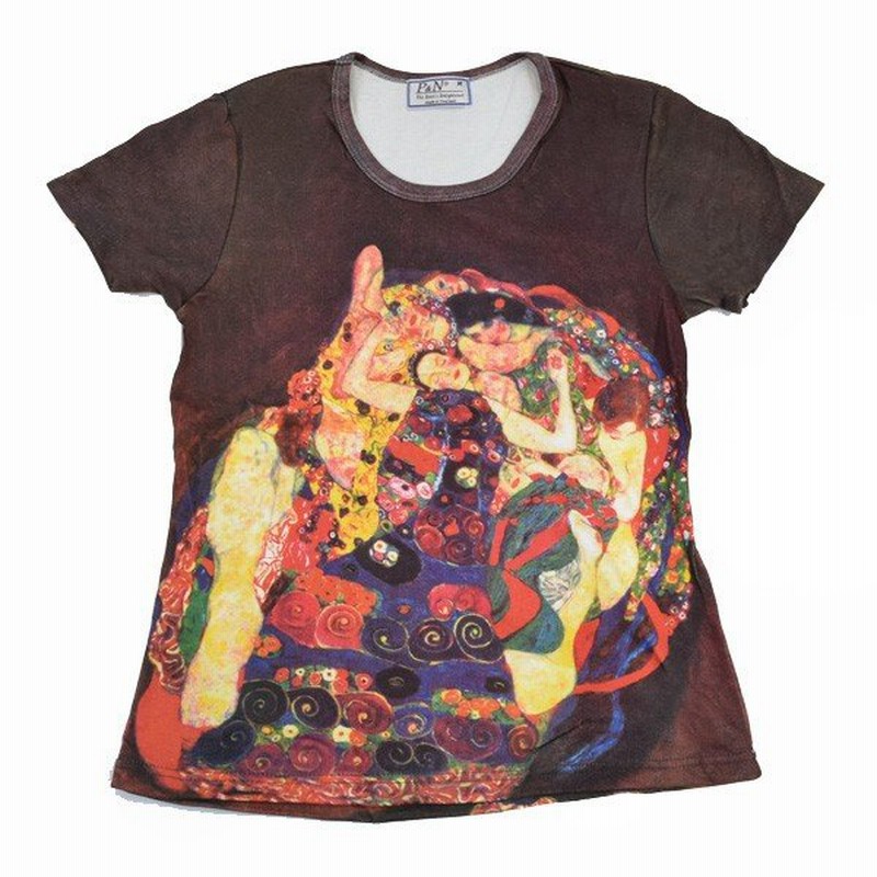 アート半袖 プリントtシャツ グスタフ クリムト The Young Girl 総柄レディースプリントtシャツ T W0 Kl02 通販 Lineポイント最大0 5 Get Lineショッピング