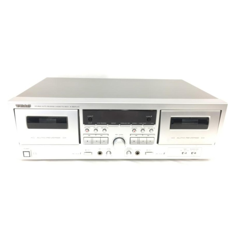 TEAC ダブルオートリバースカセットデッキ シルバー W-890RMK2-S