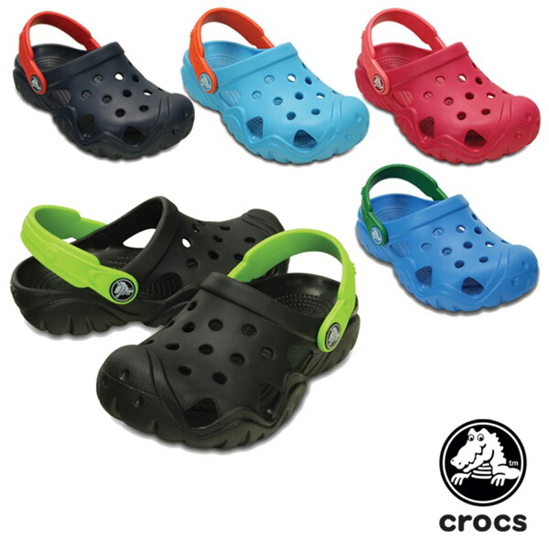 クロックス(CROCS) スウィフトウォーター クロッグ キッズ(swiftwater clog kids) サンダル【 ベビー  キッズ 子供用】  [AA]【50】（J3(21cm)×オーシャン/ケリーグリーン） 通販 LINEポイント最大5.0%GET LINEショッピング