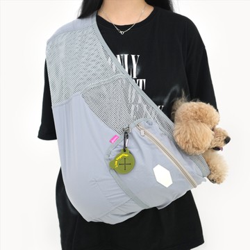 ParisDog 涼爽網紗寵物斜挎包 斜背包 M號