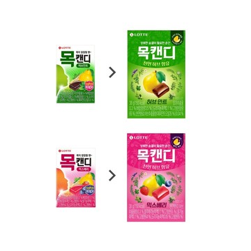 韓國 LOTTE 喉嚨 38g (2 種口味)