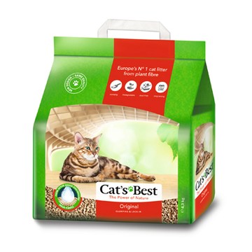 CATS BEST 【4入組】德國-經典凝結木屑砂(紅標凝結型) 4.3kg-10L