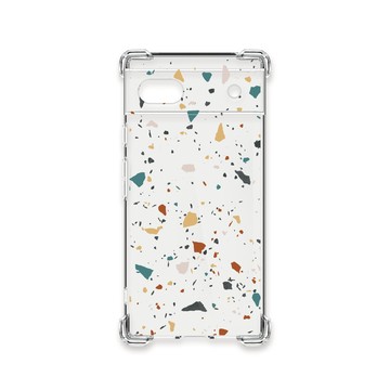 Pixel 6 / 6 Pro / 6a 殼 TRON GOOGLE Pixel 6A 彩色幾何透明磨石子A款 四角防摔殼 手機殼