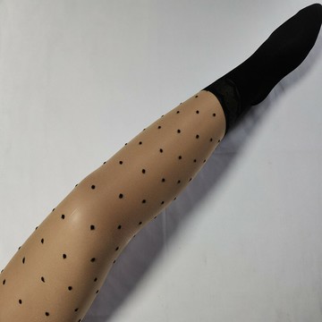 特價日系甜美蕾絲花邊jk小腿襪拼接絲襪女夏性感黑色波點連褲襪膚