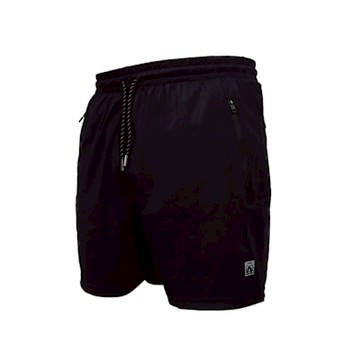 FIRESTAR 男冰感彈性慢跑短褲-涼感 運動 休閒 5分褲 C5810-93 丈青銀