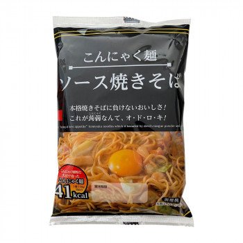 同梱・代引不可 ナカキ食品　蒟蒻麺ソース焼きそば　24個セット