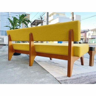 IDEE/イデー SOLID BENCH/ソリッドベンチ ソファ 2人掛け イエロー系 ファブリック アッシュ材 ナチュラル モダン 北欧インテリア  | LINEブランドカタログ