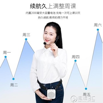 樂天精選~擴威小蜜蜂擴音器教師用有線麥克風老師上課導游教學專用便攜式- 雙11全館免運
