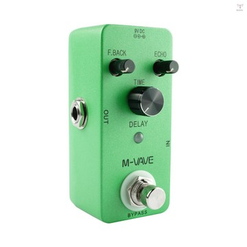 M-vave Delay 模擬經典延遲迴聲吉他效果踏板鋅合金外殼真正的旁路