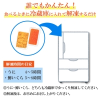 1750. うに チリ産 冷凍 200g 鱒いくら醤油漬け 200g 計400g セット ウニ 雲丹 ますいくら 鱒 イクラ いくら いくら醤油漬け 海鮮 海鮮丼 送料無料 北海道 弟子屈町