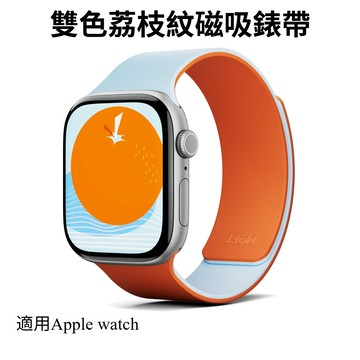 雙色雲木紋磁吸錶帶 適用於 Apple watch 11 10 9 蘋果40 41 42 44 45 46m 運動腕帶