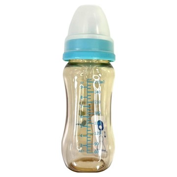 vivibaby PES 寬口奶瓶  藍色  1個  270ml