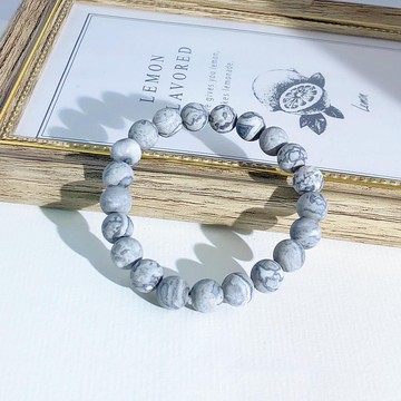 能量之石 霧面 圖畫石 畢加索石 水晶手鏈 天然石 生日禮物