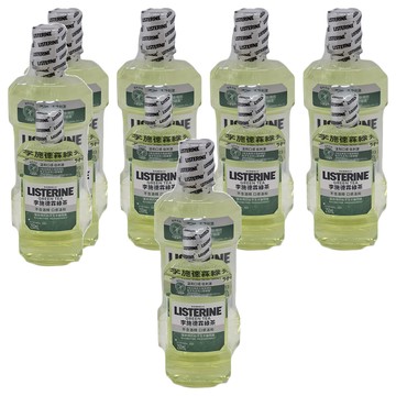 LISTERINE 李施德霖 綠茶漱口水組 溫和低刺激 修護琺瑯質 預防蛀牙  1L  6組
