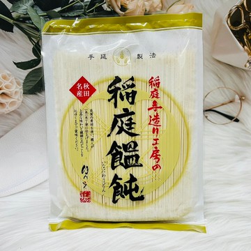 潼漾小舖 日本 稻庭手造工房 稻庭餛飩 稻庭烏冬麵 270g 日本烏龍麵