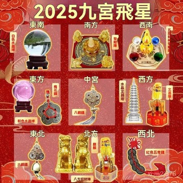 🙏🏻紫南宮過爐 開光🔥2026年九宮飛星化五黃二黑七赤旺偏財正財聚財陣麒麟水晶球五帝錢 GLDS