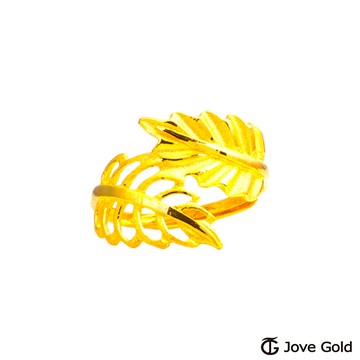 Jove Gold漾金飾 金枝玉葉黃金戒指