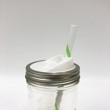 美國 Ball 梅森罐 寬口標準隨行杯蓋組 (裸裝1入) 吸管杯蓋 飲料杯蓋