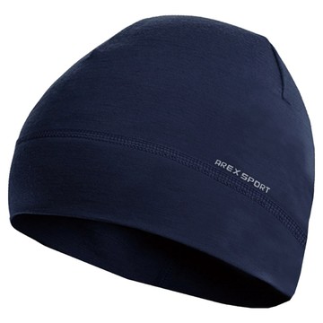 AREX SPORT 登山健行恆溫機能美麗諾羊毛保暖帽 AS-3236  均碼  深夜藍