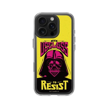 iPhone 16 Pro Clear Case（相機按鈕） 透明 - 迪士尼-星際大戰 Star Wars - 黑武士-Useless to Resist