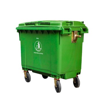 660L升特大型號塑料垃圾桶房屋亭環衛桶室外戶外分類帶輪子垃圾車[DD080109]