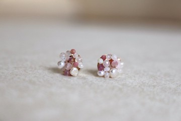 耳環 珍珠 十月誕生石 蛋白石  - 美人魚 -