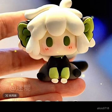臺灣出貨✨呆萌小黑擺件閨蜜朋友禮物高顔值Q版可愛精靈小擺件✨賣場精選