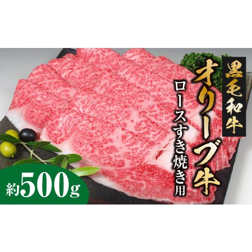 ふるさと納税 香川県 三豊市 M18-0017_黒毛和牛オリーブ牛ロースすき焼き用　約500ｇ