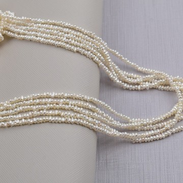 宏雲Hongyun-天然淡水巴洛克小珍珠約2-3mm迷你碎碎珍珠diy飾品散珠項鍊配件