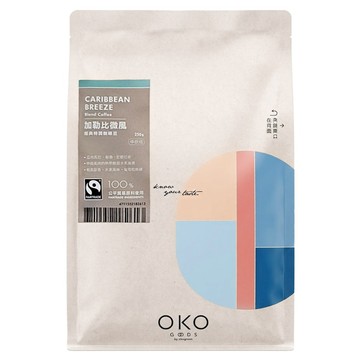 OKO 生態綠 特調咖啡豆 加勒比微風 中烘焙  null  250g  1包