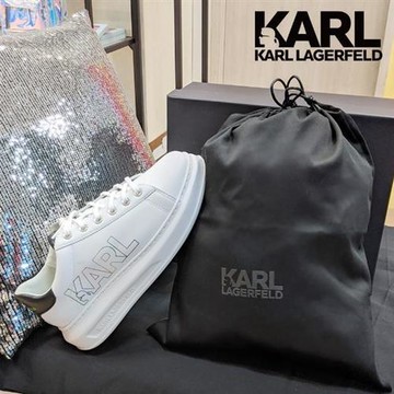 【KARL LAGERFELD 卡爾】卡爾LOGO黑色原廠防塵袋-黑(原廠公司貨)