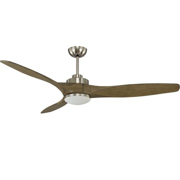 L01-21007F 灰橡沙鎳【DC直流變頻】60吋實木葉片LED 16W吊扇燈（附遙控）