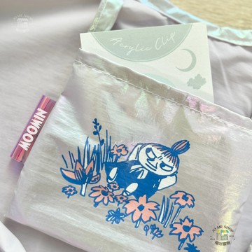 日本 限定 同步 姆明 極光環保袋 MOOMIN 嚕嚕米 小不點 阿美 北歐 極光  購物袋  摺疊 收納袋