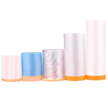 養生膠帶 一次性 防塵膜 遮蔽膜 裝修紙 遮蔽膠帶 防塵罩 防塵套 透明 油漆 保護膜【DE280】 123便利屋